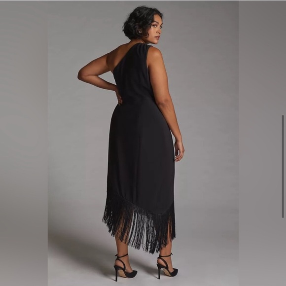 Hutch one shoulder fringe asymmetric dress - Picture 6 of 12